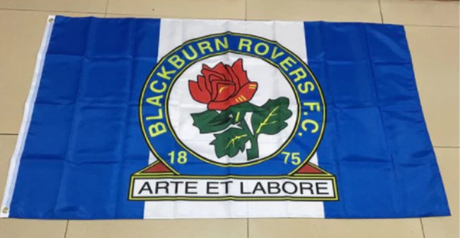 Blackburn Rovers Football Club Flag Blue 3x5ft Banner polyester