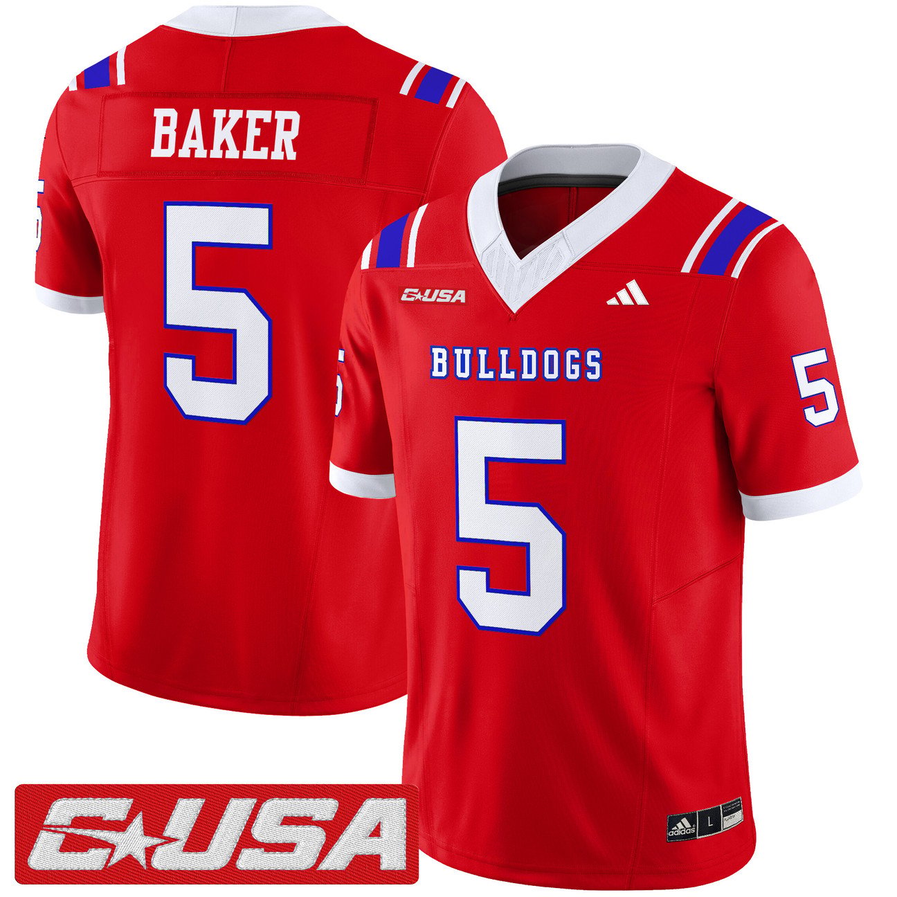 Blake Baker Jersey #5 Louisiana Tech Bulldogs 2025 Limited Stitched