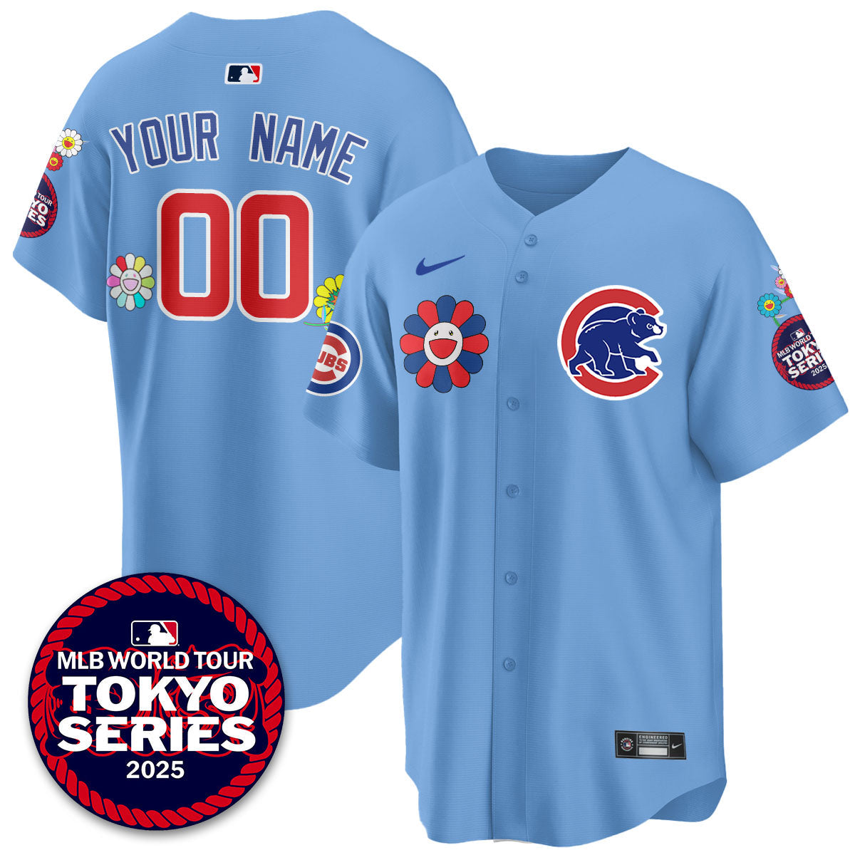 Chicago Cubs Tokyo Series 2025 Vapor Premier Limited  Custom Jersey - Stitched