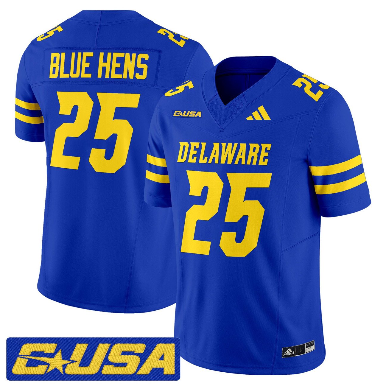 Blue Hens Jersey #25 Delaware Blue Hens 2025 Vapor Limited Stitched