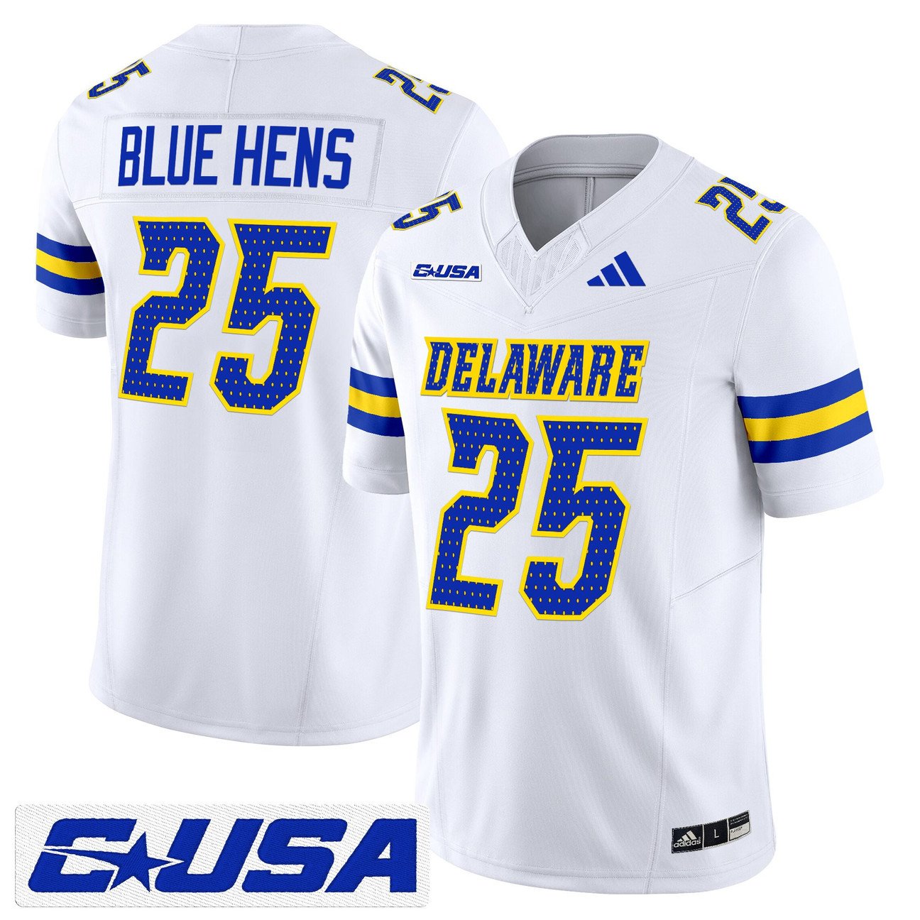 Blue Hens Jersey #25 Delaware Blue Hens 2025 Vapor Limited Stitched