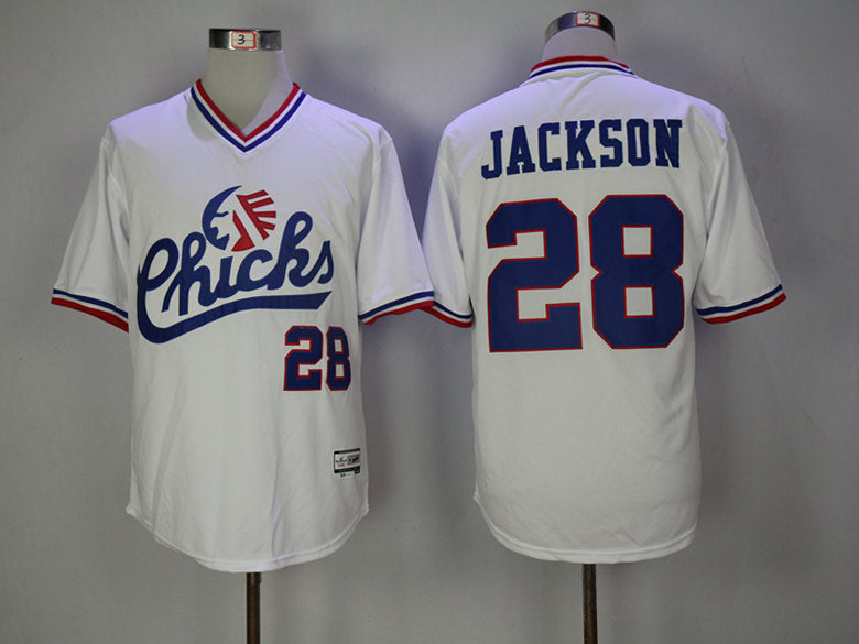 Bo Jackson #28 Chicks Movie Baseball Jersey White