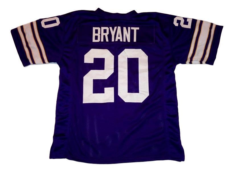 Bobby Bryant Jersey #20 Custom Unsigned Football Jerseys Stitched Purple