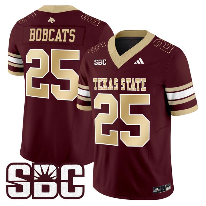 Bobcats Jersey #25 Texas State Bobcats 2025 Vapor Limited Stitched