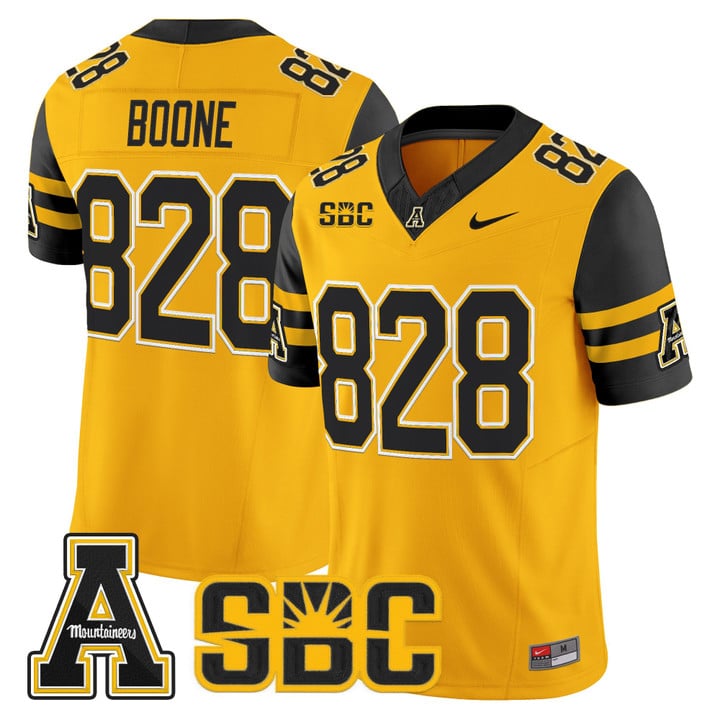 Boone Jersey #828 App State Mountaineers 2025 Vapor Limited Stitched