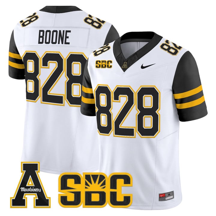 Boone Jersey #828 App State Mountaineers 2025 Vapor Limited Stitched