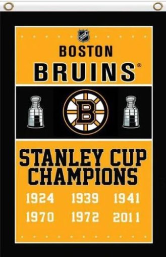 Boston Bruins Stanley Cup Champions Vertical Flag 3X5Ft Polyester Digital Print Banner USA
