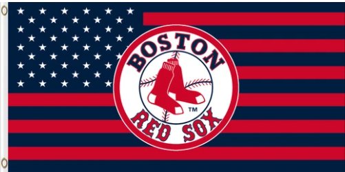 Boston Red Sox American Team Colors flag 3X5Ft Banner USA Polyester with Brass Grommets