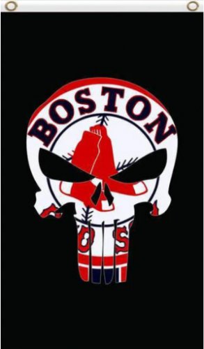 Boston Red Sox Black flag 3X5Ft Banner USA Polyester with Brass Grommets