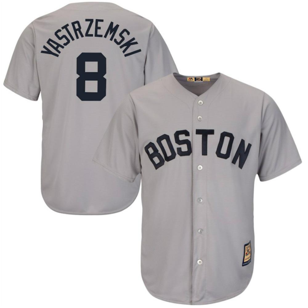 Boston Red Sox Carlton Fisk White Throwback Pullover Jersey