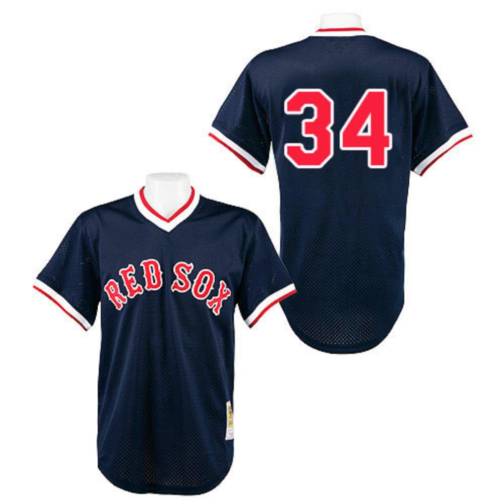 Boston Red Sox David Ortiz Navy Throwback Pullover Jersey