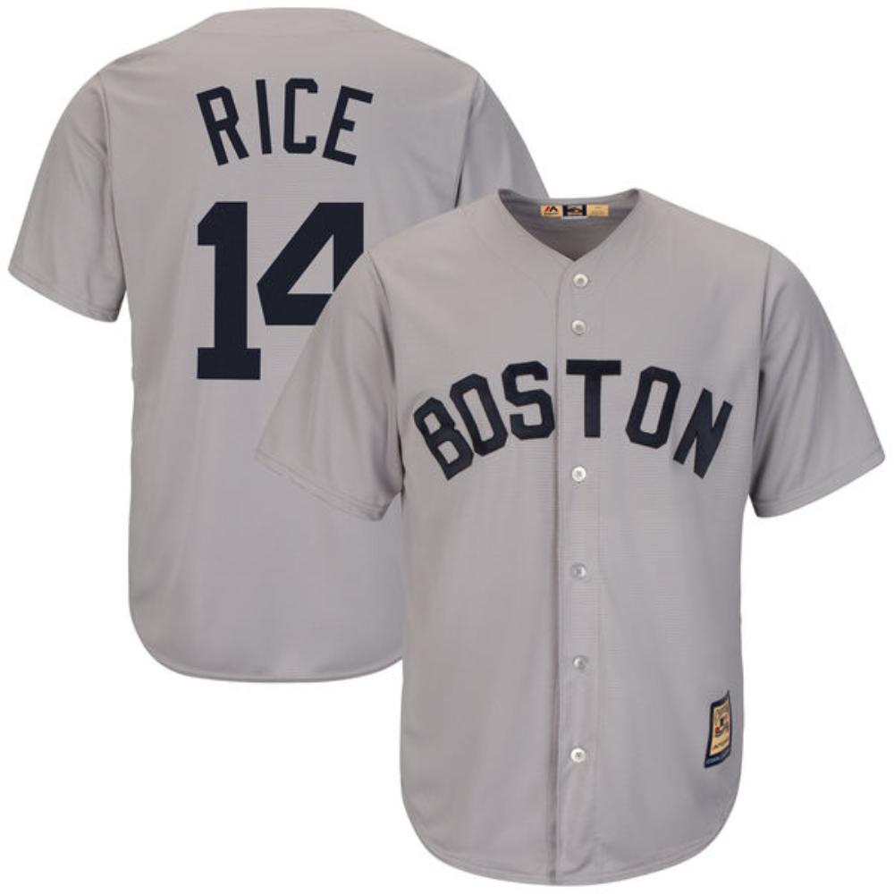 Boston Red Sox Jim Rice Gray Throwback Jersey