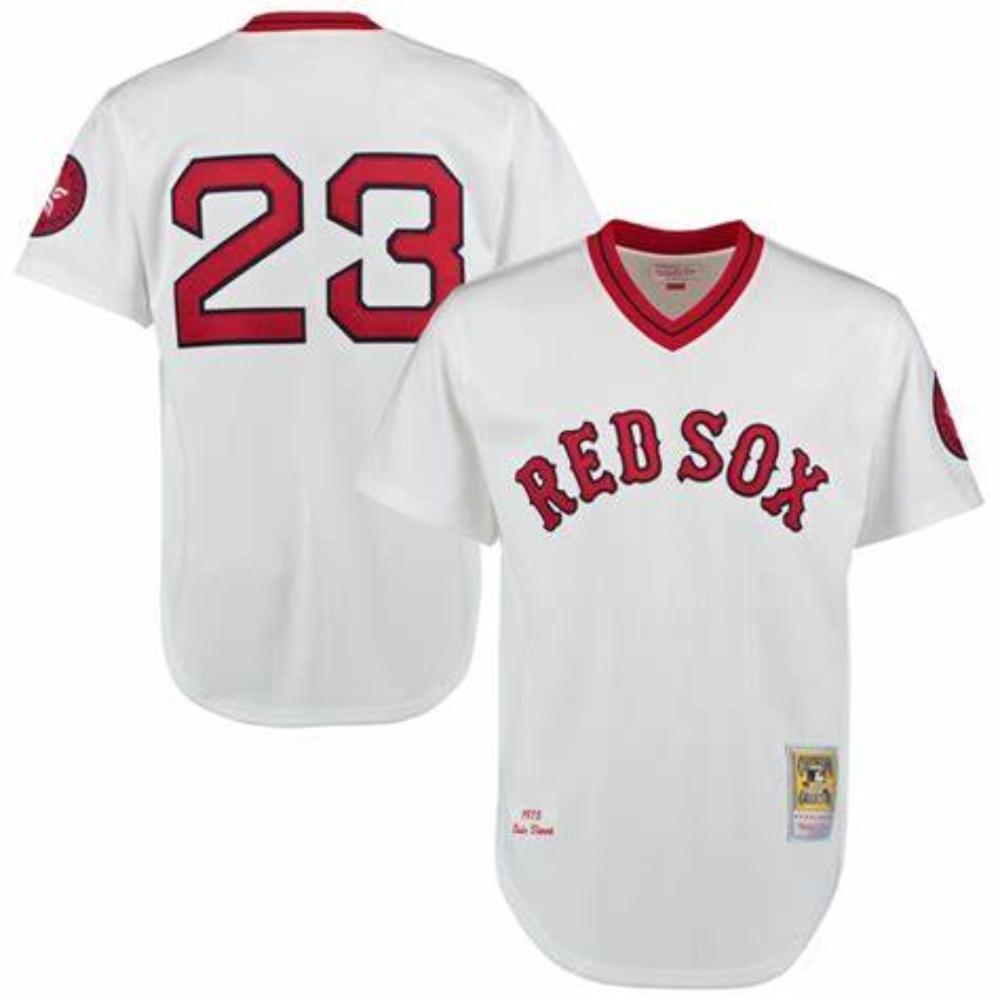 Boston Red Sox Luis Tiant White Throwback Pullover Jersey'