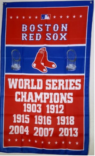 Boston Red Sox World Series Champions flag 3X5Ft Banner USA Polyester with Brass Grommets