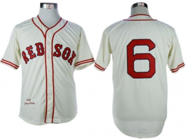 Boston Red Sox #3 Jimmie Foxx GrayThrowback Jersey