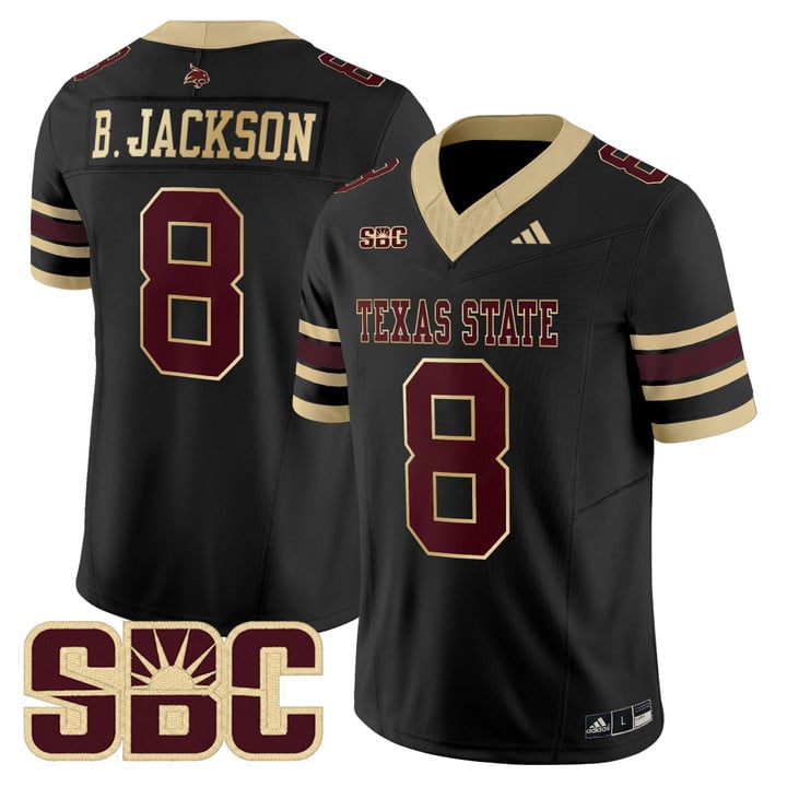 Brad Jackson Jersey #8 Texas State Bobcats 2025 Limited Stitched