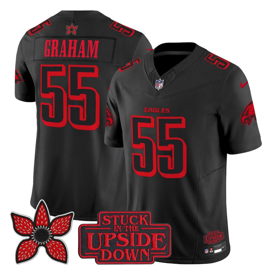 Brandon Graham Jersey #55 Stranger Things Edition Vapor Limited All Stitched