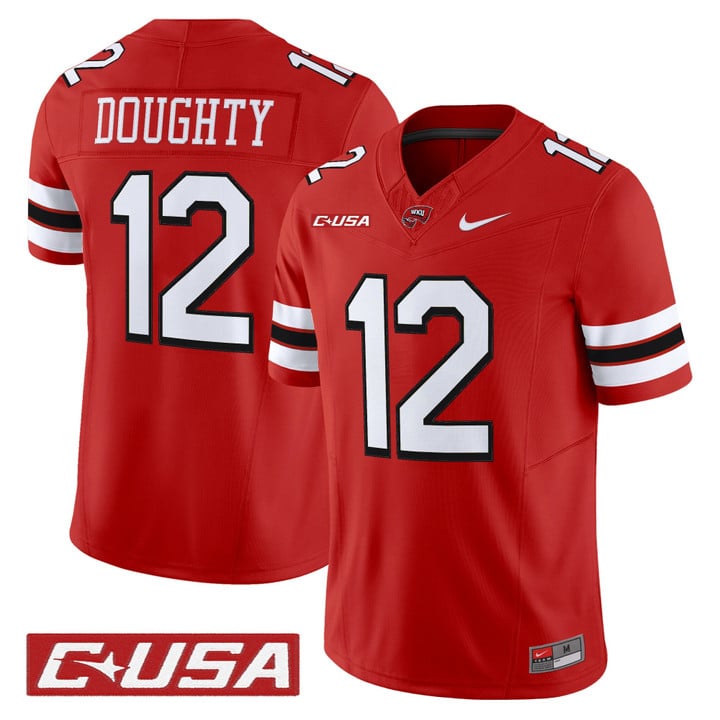 Brandon Doughty Jersey #12 Western Kentucky Hilltoppers 2025 Stitched