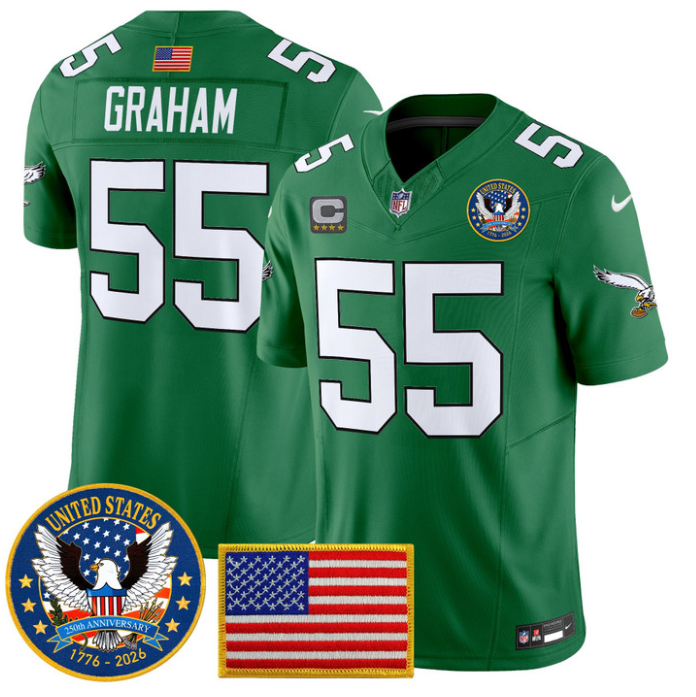 Brandon Graham Jersey #55 United States 250th Anniversary Stitched