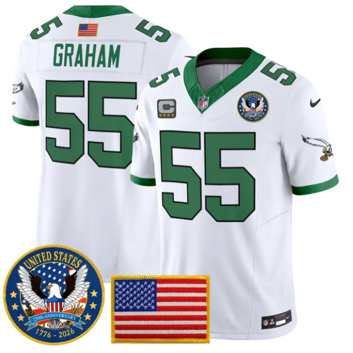Brandon Graham Jersey #55 United States 250th Anniversary Stitched