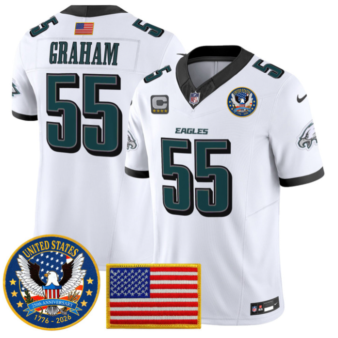 Brandon Graham Jersey #55 United States 250th Anniversary Stitched