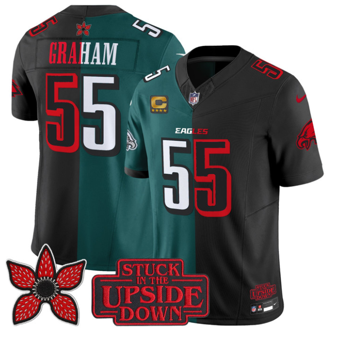 Brandon Graham Jersey #55 Upside Down Edition Limited Stitched