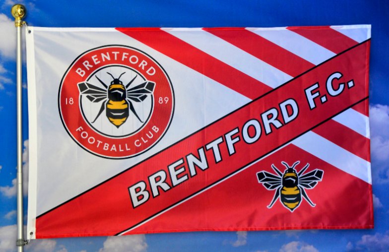 Brentford Football Club Flag 3x5ft Banner polyester