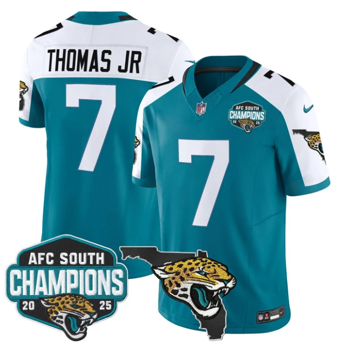 Brian Thomas Jr Jersey #7 AFC South Division Champions 2025 Florida Alternate