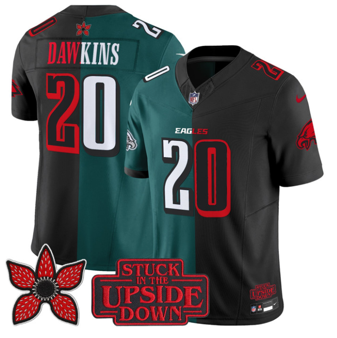 Brian Dawkins Jersey #20 Upside Down Edition Limited Stitched