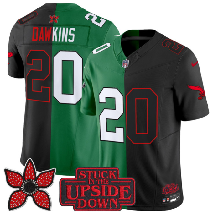 Brian Dawkins Jersey #20 Upside Down Edition Limited Stitched