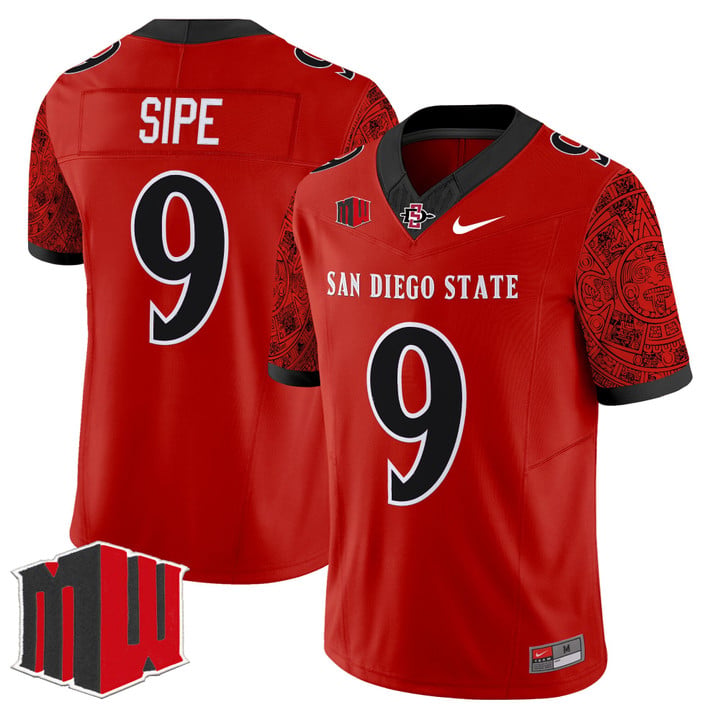 Brian Sipe Jersey #9 San Diego State Aztecs 2025 Limited Stitched