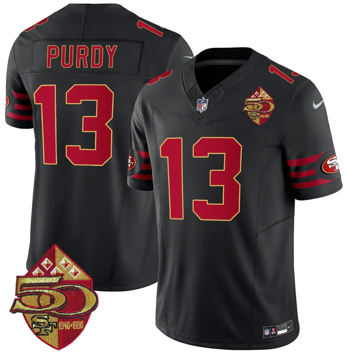 Brock Purdy Jersey #13 Throwback 1996 Vapor Limited Stitched