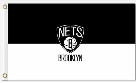 Brooklyn Nets Basketball 3X5Ft Polyester Banner USA Digital Print