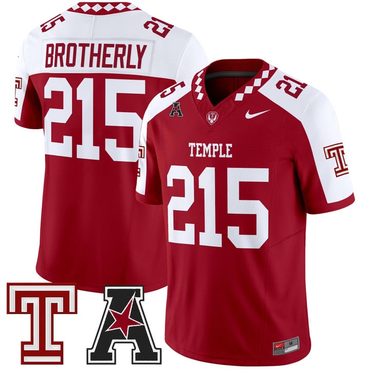 Brotherly Jersey #215 Temple Owls 2025 Vapor Limited Stitched