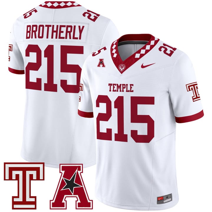 Brotherly Jersey #215 Temple Owls 2025 Vapor Limited Stitched