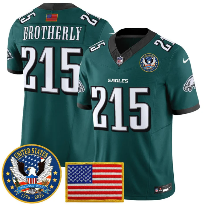 Brotherly Jersey #215 United States 250th Anniversary Stitched