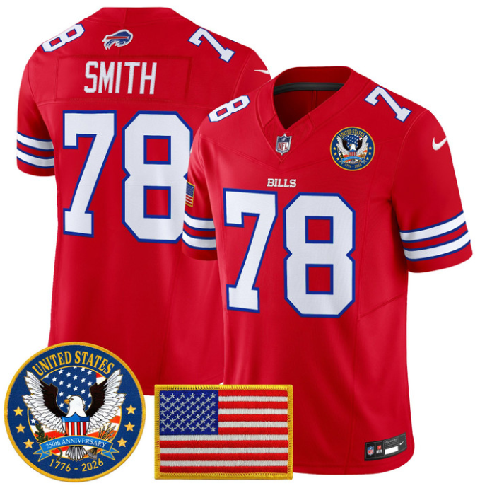 Bruce Smith Jersey #78 Bills United States 250th Anniversary Stitched