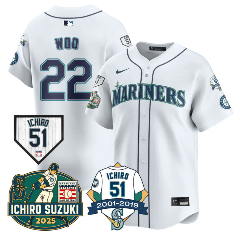 Cal Raleigh Jersey #29 Seattle Mariners Ichiro Suzuki Stitched City Connect