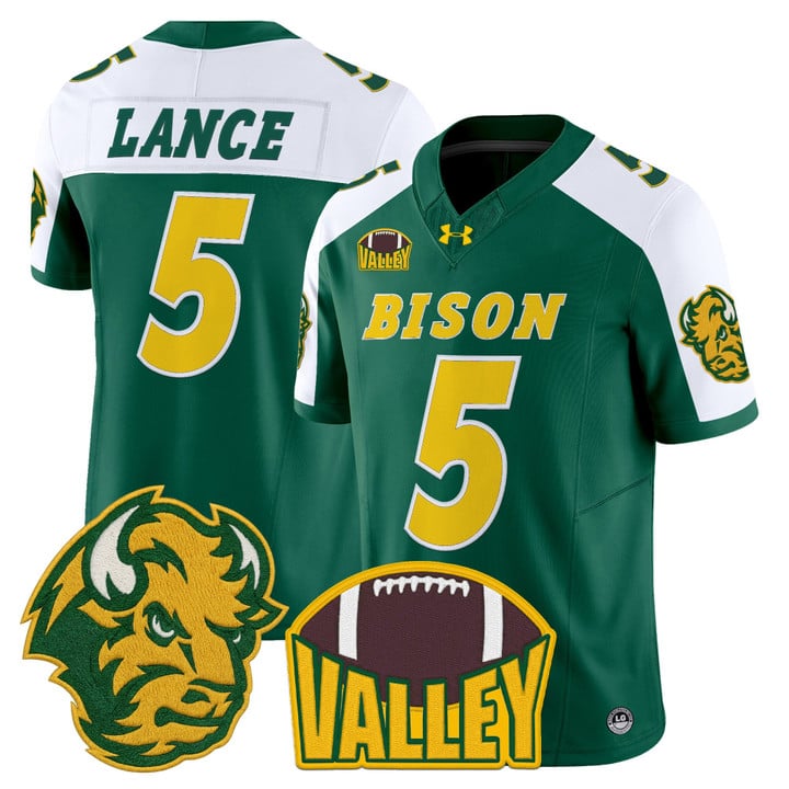 Bryce Lance Jersey #5 North Dakota State Bison 2025 Limited Stitched