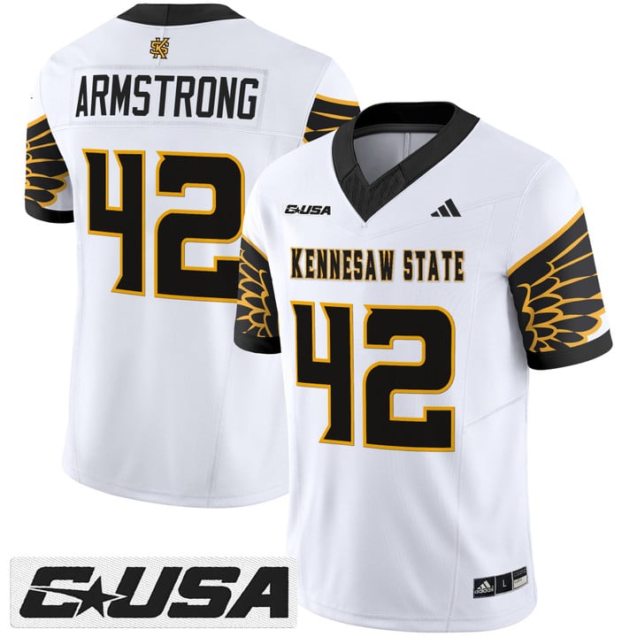Bryson Armstrong Jersey #42 Kennesaw State Owls 2025 Vapor Stitched