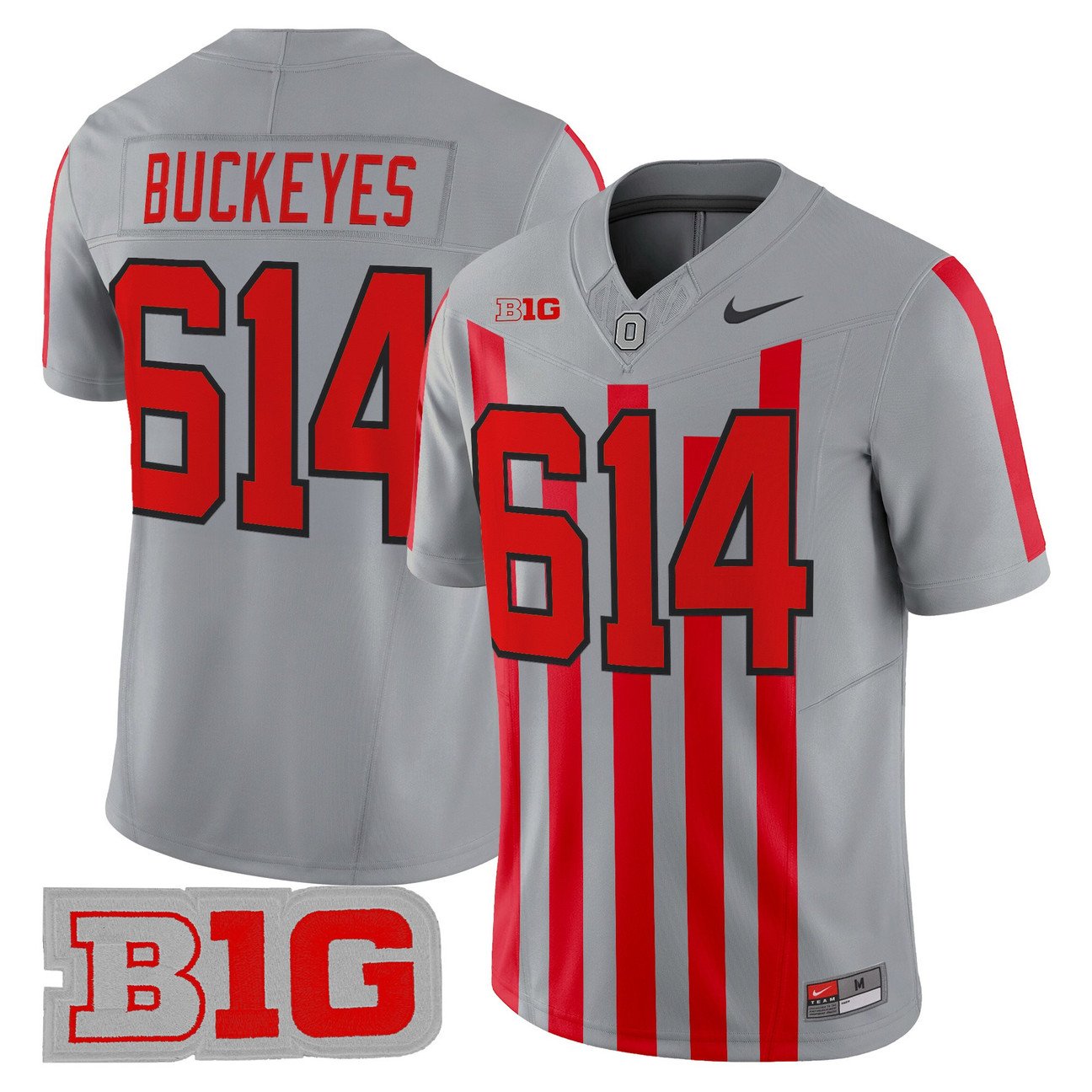 Buckeyes Jersey #614 Ohio State Buckeyes Throwback Limited Stitched