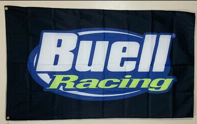 Buell American Racing Flag 3X5 Ft Polyester Banner USA 90x150cm