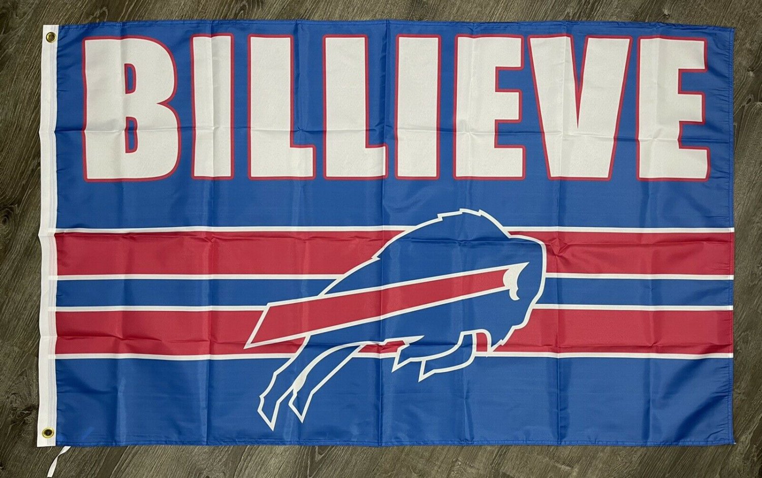 Buffalo Bills Billieve Flag 3x5 ft Blue Sports Banner Man-Cave Garage