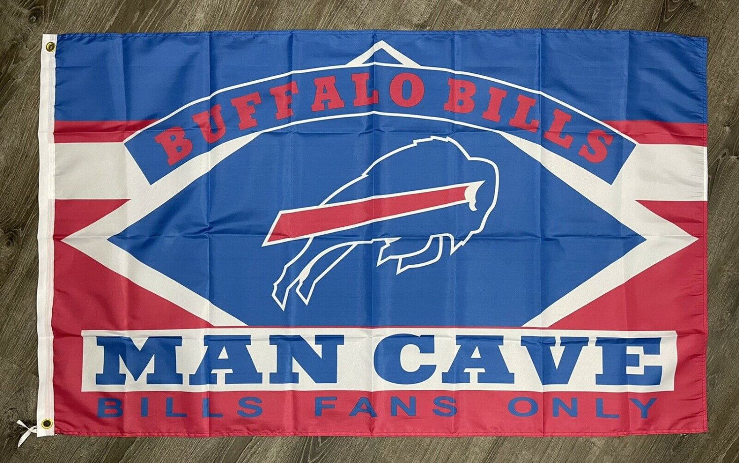 Buffalo Bills Man-Cave Flag 3x5 ft Football Sports Banner Garage Bar Pub New