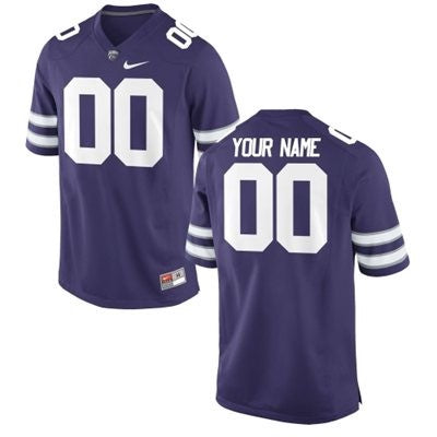 Custom Kansas State Wildcats Jersey Name and Number NCAA College Football Purple