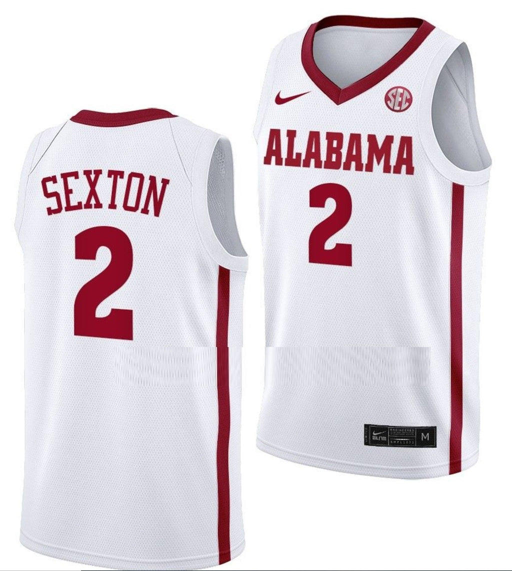 Collin Sexton Jersey Alabama Crimson Tide College Basketball White #2