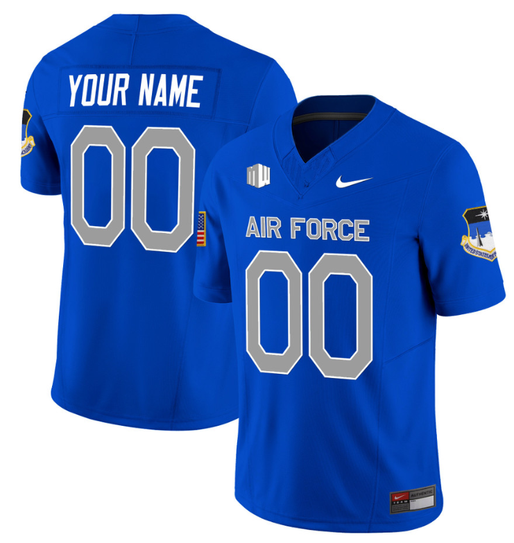 Custom Air Force Falcons Jersey Vapor Limited Football Stitched Royal