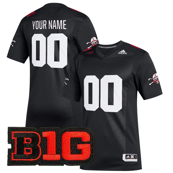 Custom Nebraska Cornhuskers Jersey Name and Number College Football Black – All Stitched