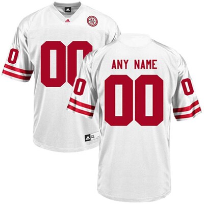 Custom Nebraska Cornhuskers Jersey Name and Number NCAA College Football Replica White