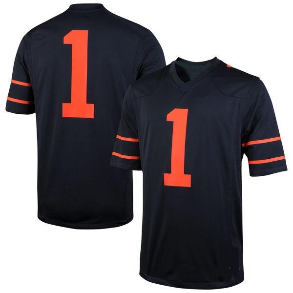 Custom Princeton Tigers Jersey Name and Number NCAA College Football Navy